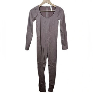 Kimberly • Ribbed Leotard Thermal Jumpsuit Onsie